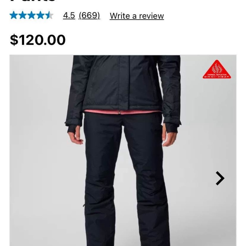 Women's Columbia bugaboo pants